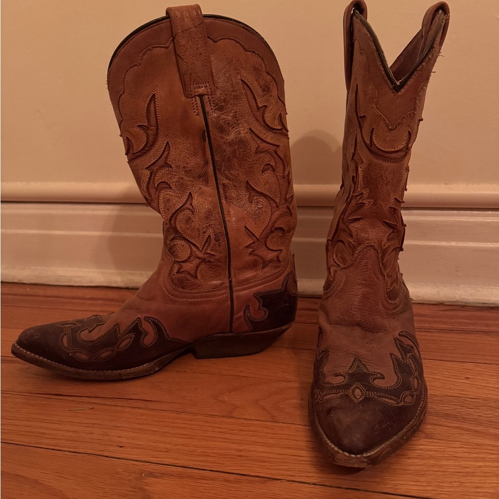 Women’s Western Leather Boots - Brown